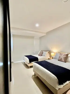 Cama o camas de una habitación en Departamento cerca del Malecón