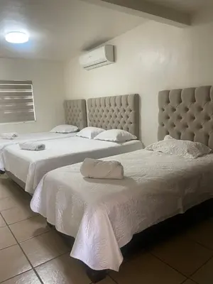 Cama o camas de una habitación en Villas Casa 4 Camas de 1 planta