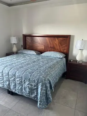 Cama o camas de una habitación en Departamento en Marina Mazatlán