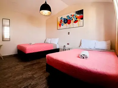 Cama o camas de una habitación en Estancia luxury central, Paseo Durango