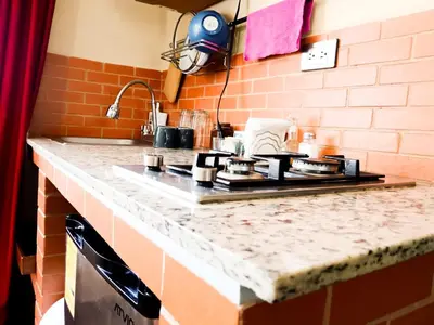 Una cocina o zona de cocina en Fresh room, Paseo Durango