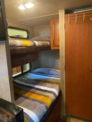Cama o camas de una habitación en Casita de Lety