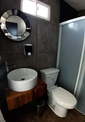 Un baño de Suite descanso para dos, Paseo Durango