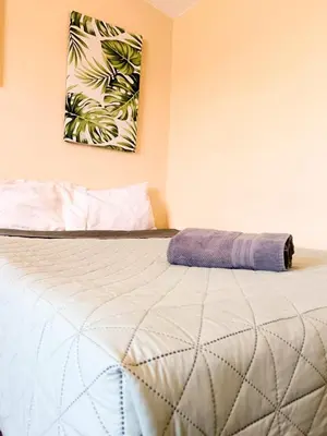 Cama o camas de una habitación en Loft familiar, Paseo Durango