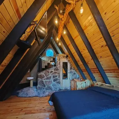 Plano de Black Birds Cabins Creel