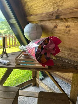 Un balcón o terraza de Cabañas El Encanto