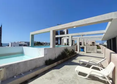 Piscina en o cerca de Departamento en Mazatlán