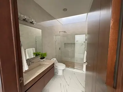 Un baño de Casa palmera y sol