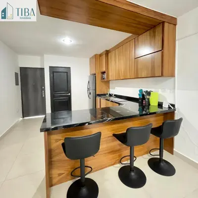 Una cocina o zona de cocina en Departamento en playa cerritos