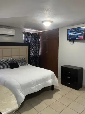 Cama o camas de una habitación en Estudio céntrico en bolivar
