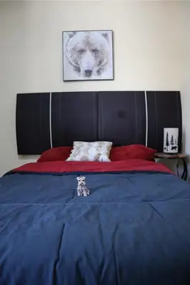 Cama o camas de una habitación en Departamento en residencial privada