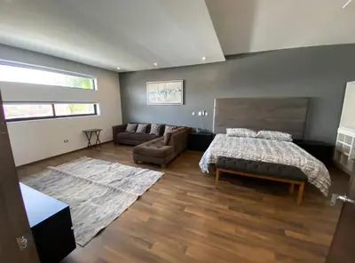 Cama o camas de una habitación en Linda y comoda casa completa