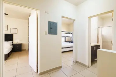 Cama o camas de una habitación en Santa Bárbara wifi Factura