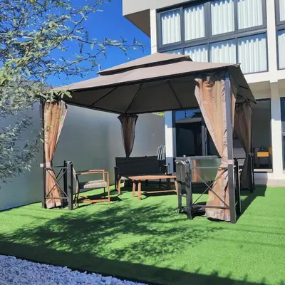 Jardín al aire libre en depa ACV