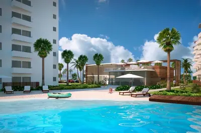 Piscina en o cerca de Condominio de Lujo con Laguna artificial y Hermosas Vistas