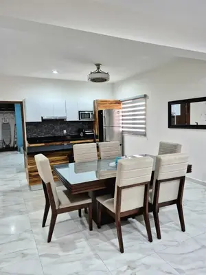 Una cocina o zona de cocina en Residencial Constanza Azul Pacifico 1 Min Malecón y Playa