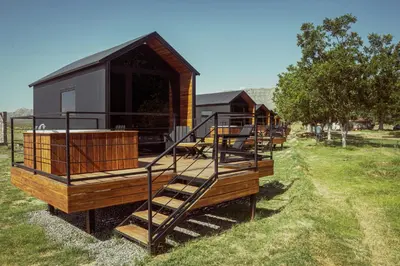 Jardín al aire libre en Amazing cabin in Samalayuca