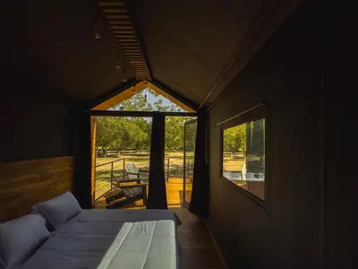 Cama o camas de una habitación en Amazing cabin in Samalayuca
