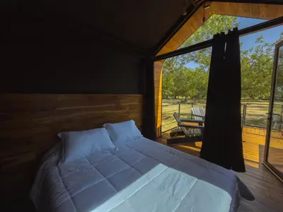 Cama o camas de una habitación en Amazing cabin in Samalayuca