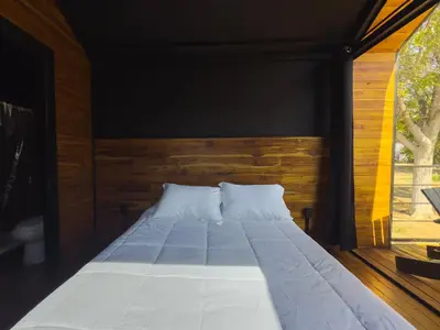 Cama o camas de una habitación en Amazing cabin in Samalayuca