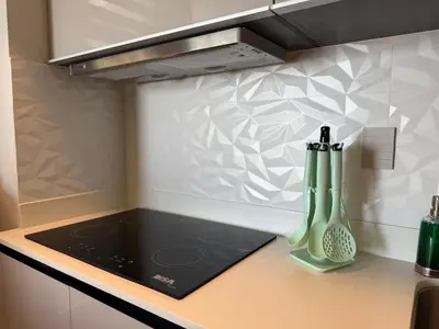 Una cocina o zona de cocina en Hermoso Depa sobre el Malecón