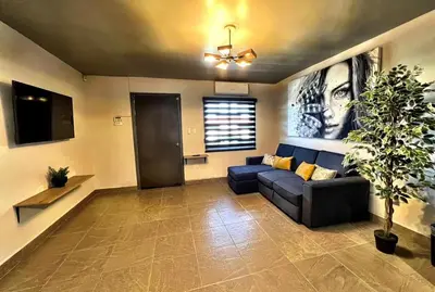 Zona de estar de Apartment near consulate D4