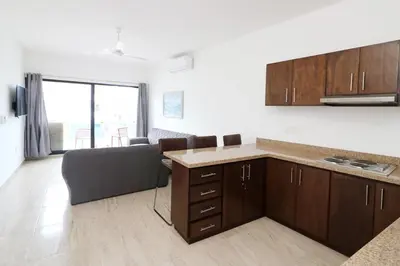 Una cocina o zona de cocina en Depa Reginas a unos pasos del malecón 2