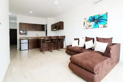 Una cocina o zona de cocina en Apartamento reginas a unos pasos del malecón 4