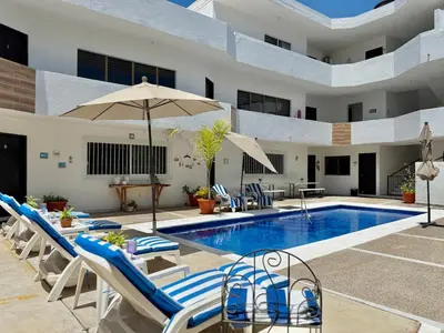 Piscina en o cerca de Loft a 6 minutos de la Playa