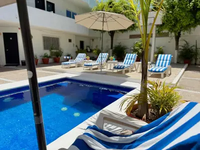 Piscina en o cerca de Alojamiento cerca de la playa y zona turística