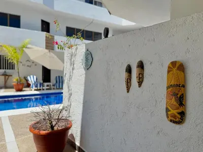 Piscina en o cerca de Hermosa Suite Cerca del Malecón y la Playa