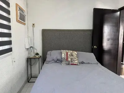 Cama o camas de una habitación en Loft en Planta Baja Cerca de la Playa