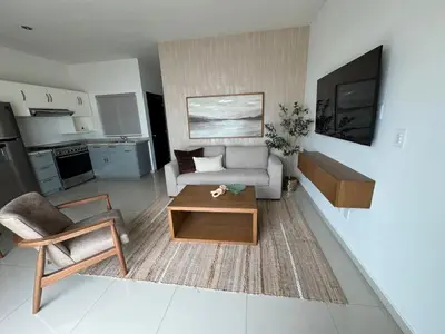 Una cocina o zona de cocina en Modern and Cozy Apartment in Real del Valle Mazatlan