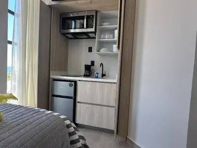 Una cocina o zona de cocina en Depa en Marina Mazatlán