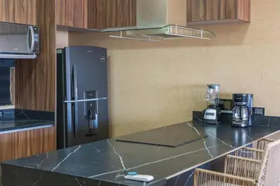 Plano de Modern Condo with Pool in Marina Mazatlan