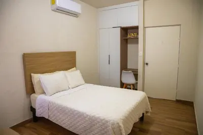 Cama o camas de una habitación en Casa Bárbara Totalmente Nueva