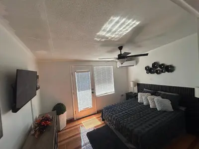 Cama o camas de una habitación en Estudio práctico y confortable en segundo piso