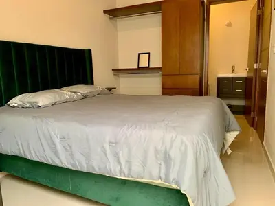 Cama o camas de una habitación en Atlántico departamento