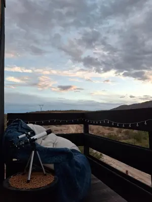 Paisaje cerca de este camping