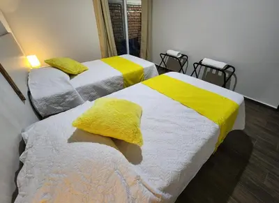 Cama o camas de una habitación en Downtown Durango, Ground Floor, Spacious and Comfortable Apartment