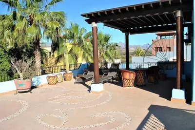 Jardín al aire libre en Casa Mar de Cortez