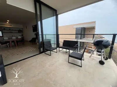 Un balcón o terraza de Condominio Frente al Mar