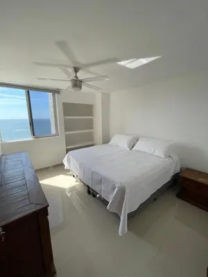 Cama o camas de una habitación en Entire penthouse with sea view in Zona Dorada - 3 bedrooms