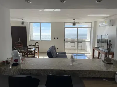 Zona de estar de Entire penthouse with sea view in Zona Dorada - 3 bedrooms