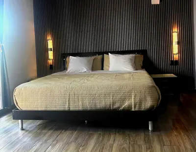 Cama o camas de una habitación en Habitacion Maple