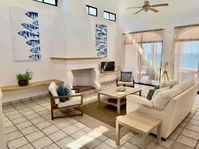 Zona de estar de The Reef House