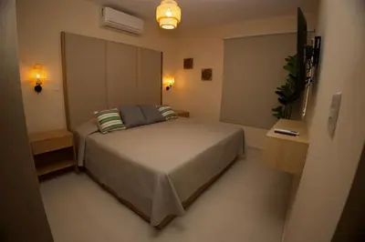 Cama o camas de una habitación en Alojamiento a Unos Pasos de la Playa en Cerritos