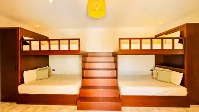 Cama o camas de una habitación en Finca el Cielo San Carlos Sonora