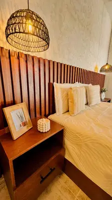 Cama o camas de una habitación en Finca el Cielo San Carlos Sonora