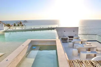 Piscina en o cerca de Hermoso departamento con vista al mar